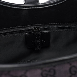 Gucci 001 1067 Black GG Jackie Shoulder Bag