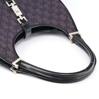 Gucci 001 1067 Black GG Jackie Shoulder Bag
