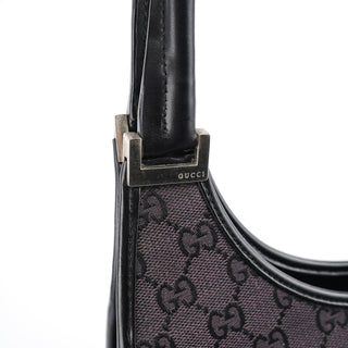 Gucci 001 1067 Black GG Jackie Shoulder Bag