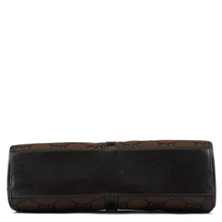 Gucci 001 1068 Dark Brown GG Jackie Shoulder Bag