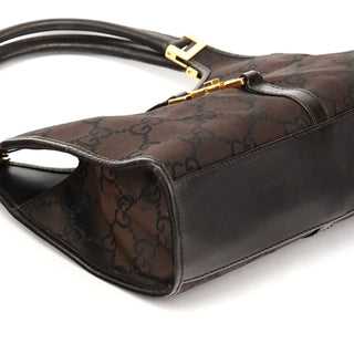 Gucci 001 1068 Dark Brown GG Jackie Shoulder Bag