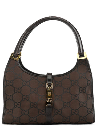 Gucci 001 1068 Dark Brown GG Jackie Shoulder Bag