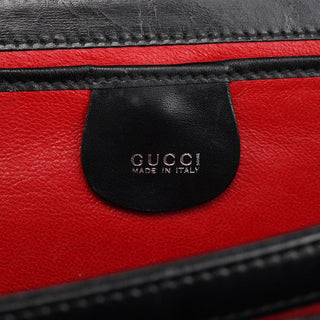 Gucci 001 1364 1732 Black Calfskin Square G Shoulder Bag