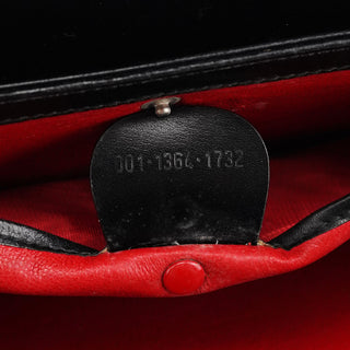 Gucci 001 1364 1732 Black Calfskin Square G Shoulder Bag
