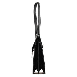 Gucci 001 1364 1732 Black Calfskin Square G Shoulder Bag