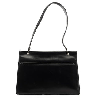 Gucci 001 1364 1732 Black Calfskin Square G Shoulder Bag