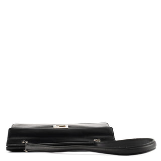 Gucci 001 1364 1732 Black Calfskin Square G Shoulder Bag