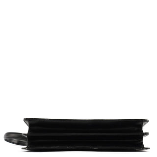Gucci 001 1364 1732 Black Calfskin Square G Shoulder Bag