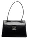 Gucci 001 1364 Black Calfskin Square G Shoulder Bag