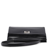 Gucci 001 1364 Black Calfskin Square G Shoulder Bag
