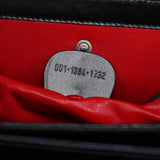 Gucci 001 1364 Black Calfskin Square G Shoulder Bag