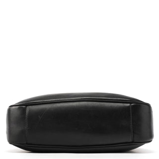 Gucci 001 1638 Black Leather Bamboo 2-Way Bag