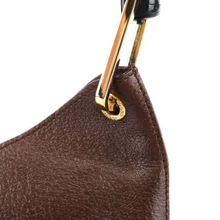 Gucci 001 1880 Brown Leather Bamboo Shoulder Bag