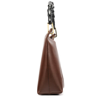 Gucci 001 1880 Brown Leather Bamboo Shoulder Bag