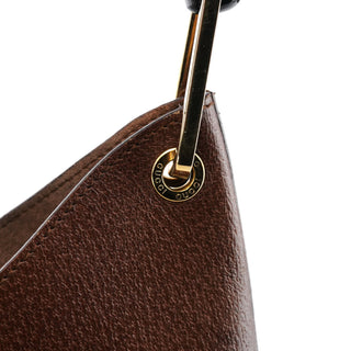 Gucci 001 1880 Brown Leather Bamboo Shoulder Bag