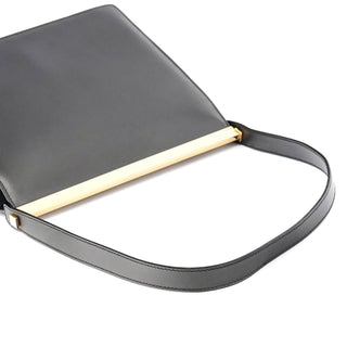Gucci 001 2058 Anthracite Leather Frame Shoulder Bag