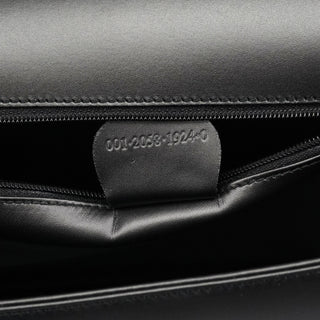 Gucci 001 2058 Anthracite Leather Frame Shoulder Bag