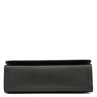 Gucci 001 2058 Anthracite Leather Frame Shoulder Bag