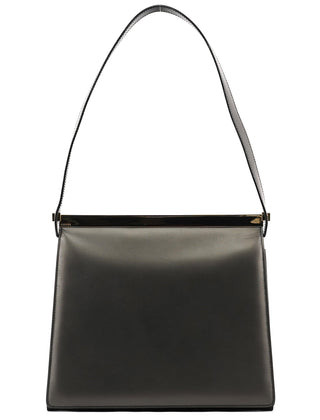 Gucci 001 2058 Anthracite Leather Frame Shoulder Bag