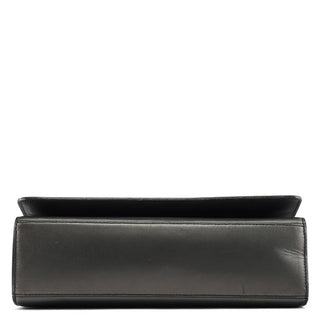 Gucci 001 2058 Anthracite Leather Metal Frame Shoulder Bag