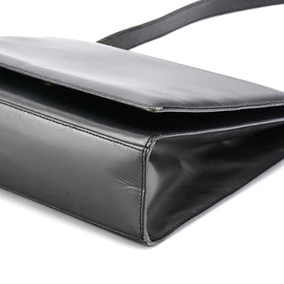 Gucci 001 2058 Anthracite Leather Metal Frame Shoulder Bag