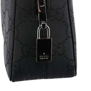 Gucci 001 3074 Black GG Nylon Tote Bag