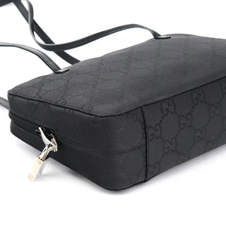 Gucci 001 3074 Black GG Nylon Tote Bag