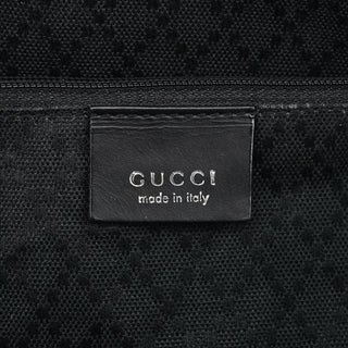 Gucci 001 3074 Black GG Nylon Tote Bag