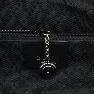 Gucci 001 3074 Black GG Nylon Tote Bag