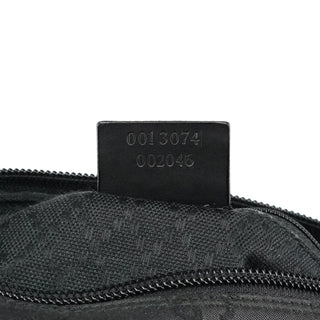 Gucci 001 3074 Black GG Nylon Tote Bag