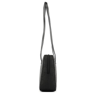 Gucci 001 3074 Black GG Nylon Tote Bag