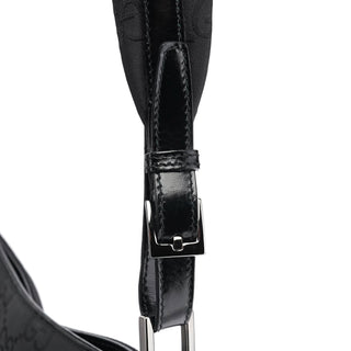 Gucci 001 3166 Black GG Nylon Shoulder Bag