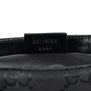 Gucci 001 3166 Black GG Nylon Shoulder Bag