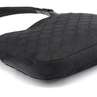 Gucci 001 3166 Black GG Nylon Shoulder Bag