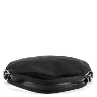 Gucci 001 3166 Black GG Nylon Shoulder Bag