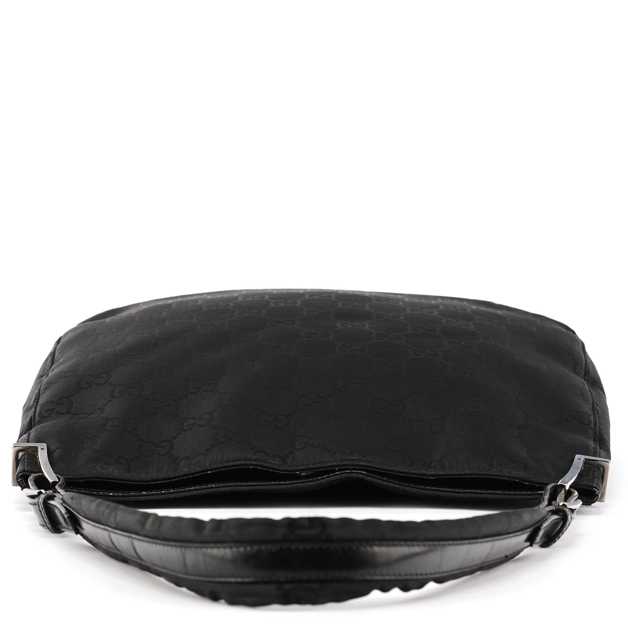 Gucci 001 3166 skuldertaske i sort GG nylon
