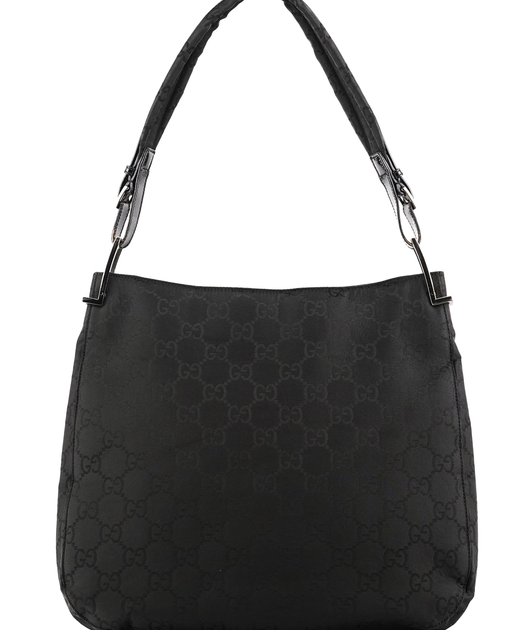 Gucci 001 3166 Borsa a spalla in nylon GG nero