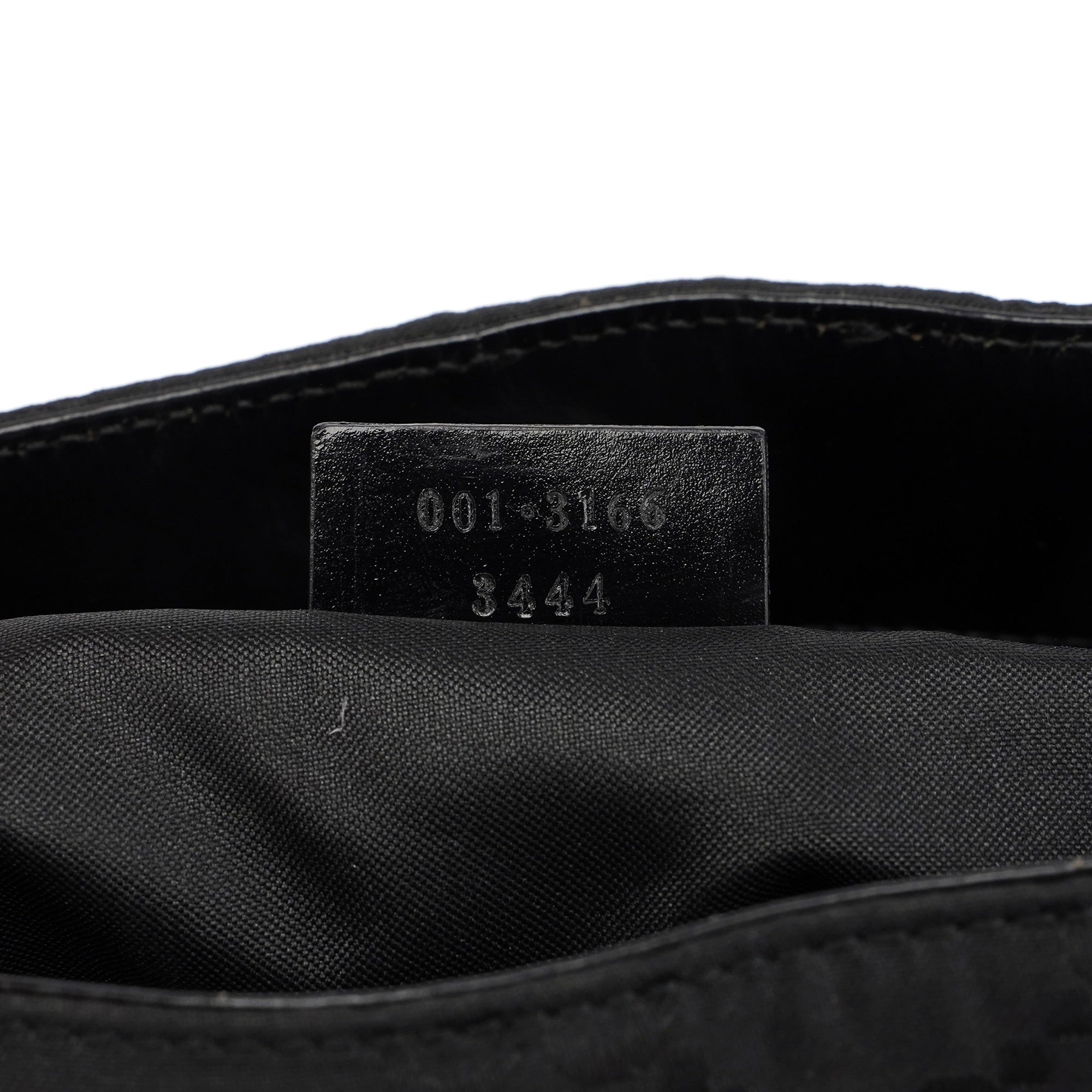 Gucci 001 3166 Sac porté épaule en toile GG noire
