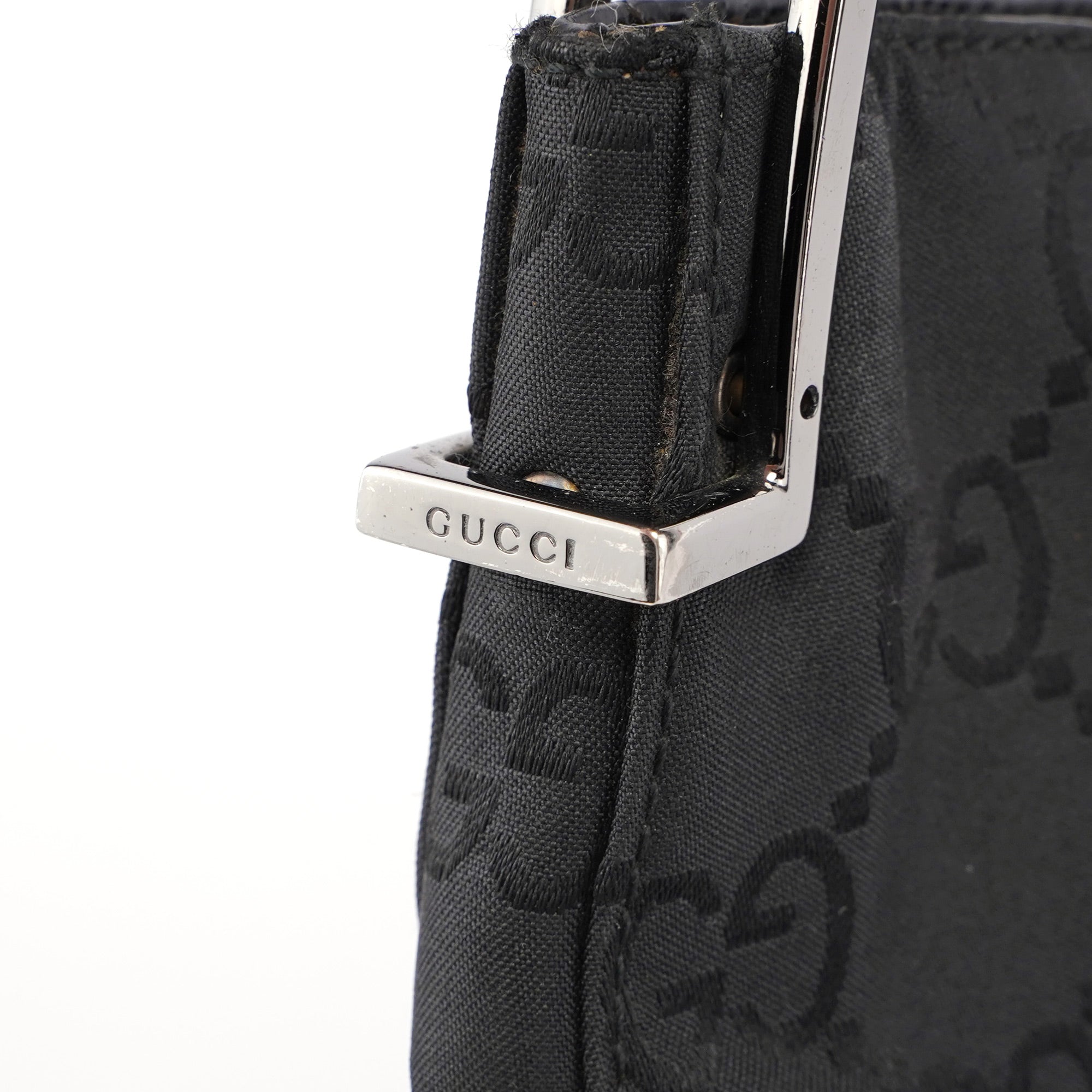 Gucci 001 3166 Black GG Shoulder Bag