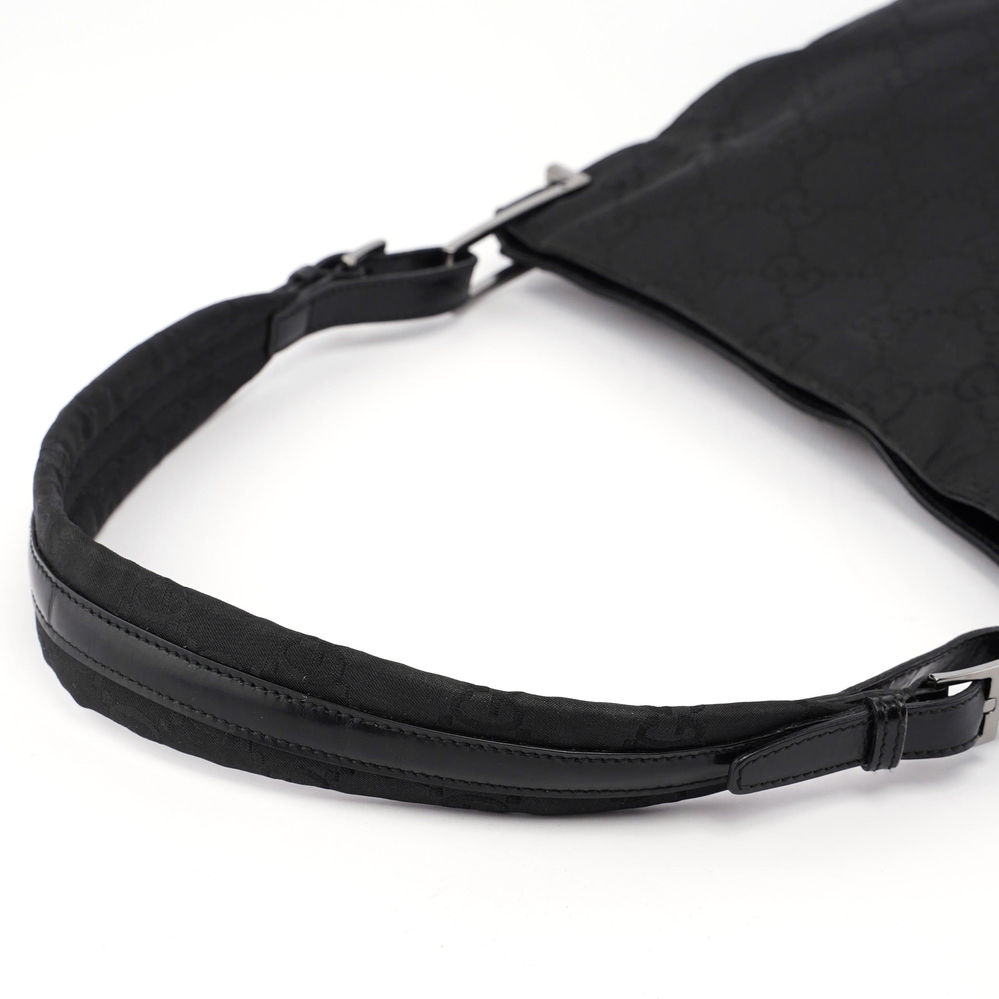 Gucci 001 3166 Sac porté épaule en toile GG noire