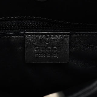 Gucci 001 3167 Black Calfskin Hobo Shouler Bag