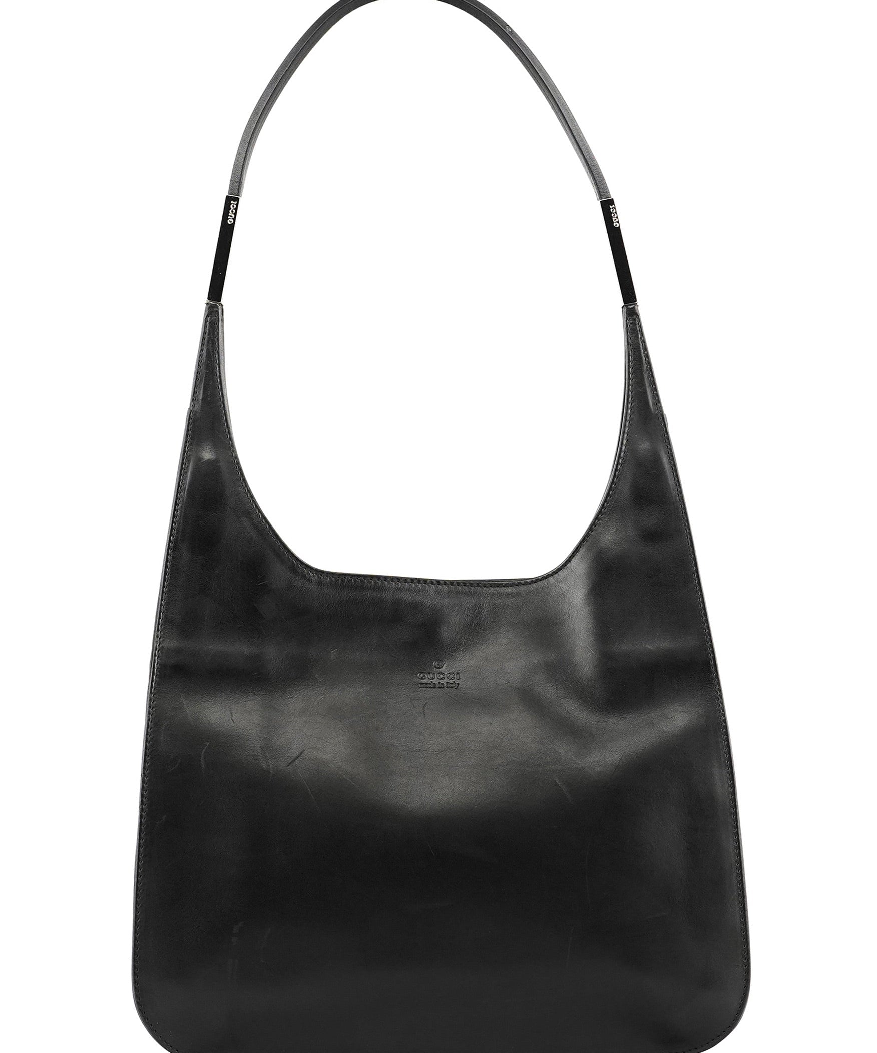 Gucci 001 3167 Hoboväska i svart kalvskinn