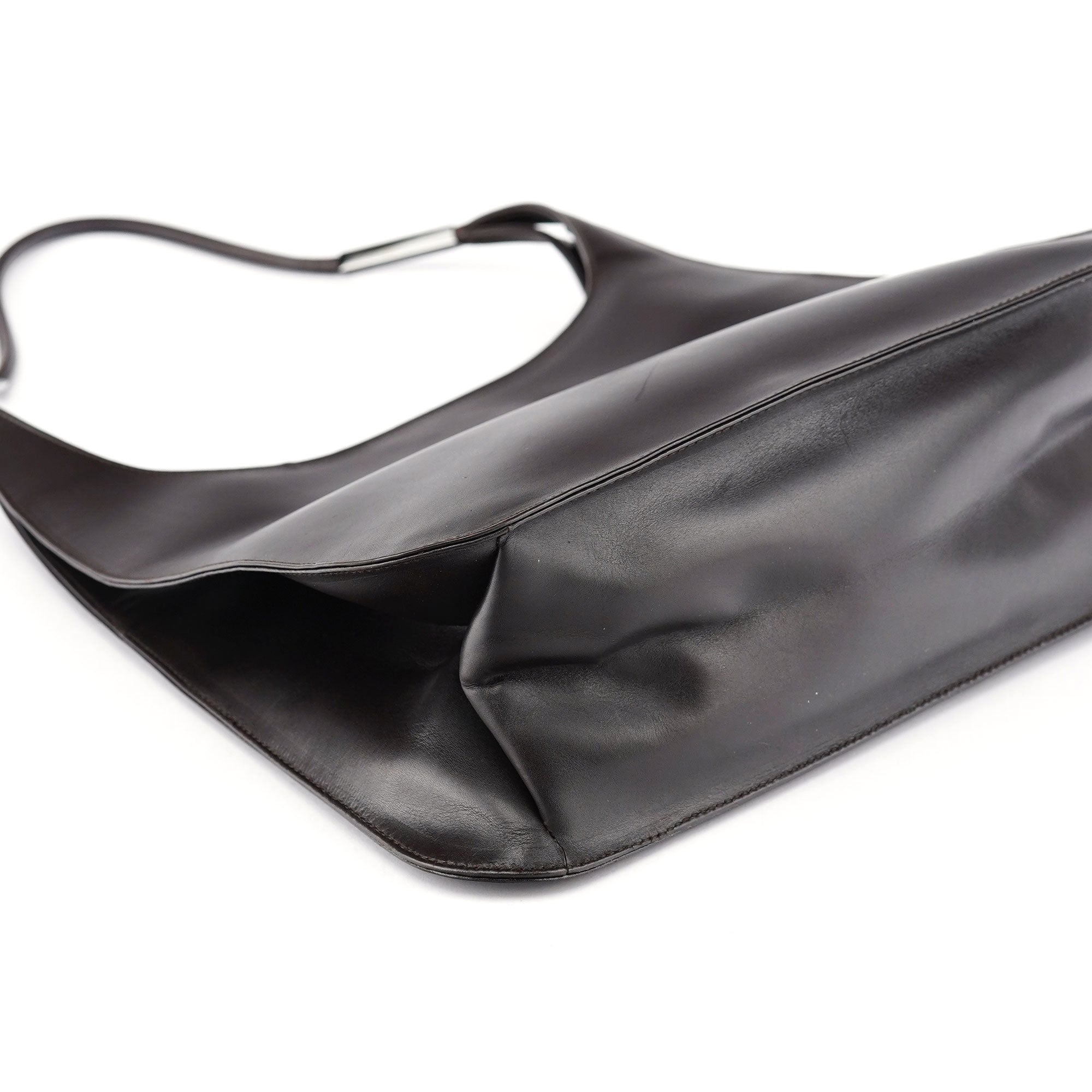 Gucci 001 3167 Brown Calfskin Hobo Shoulder Bag