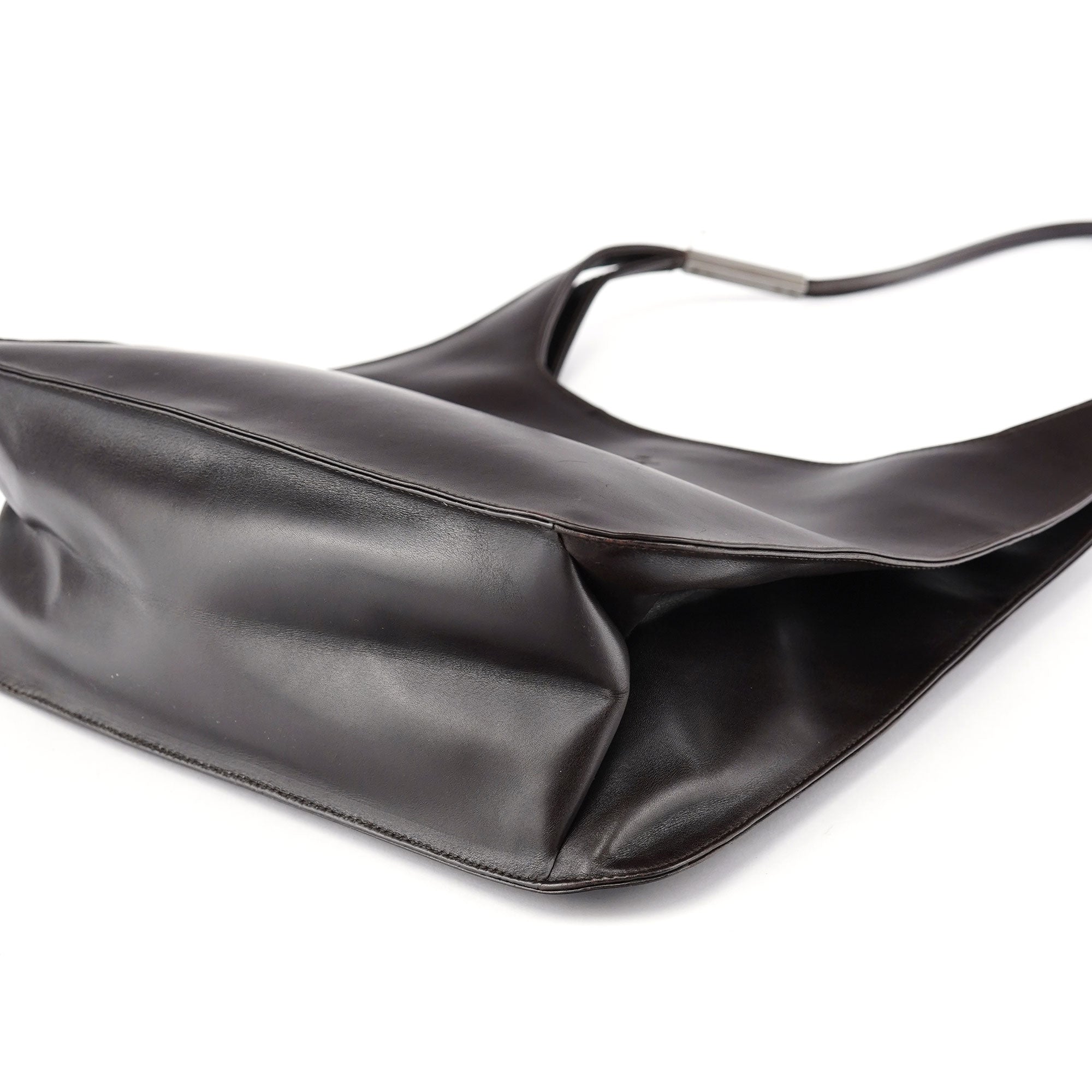 Gucci 001 3167 Brown Calfskin Hobo Shoulder Bag