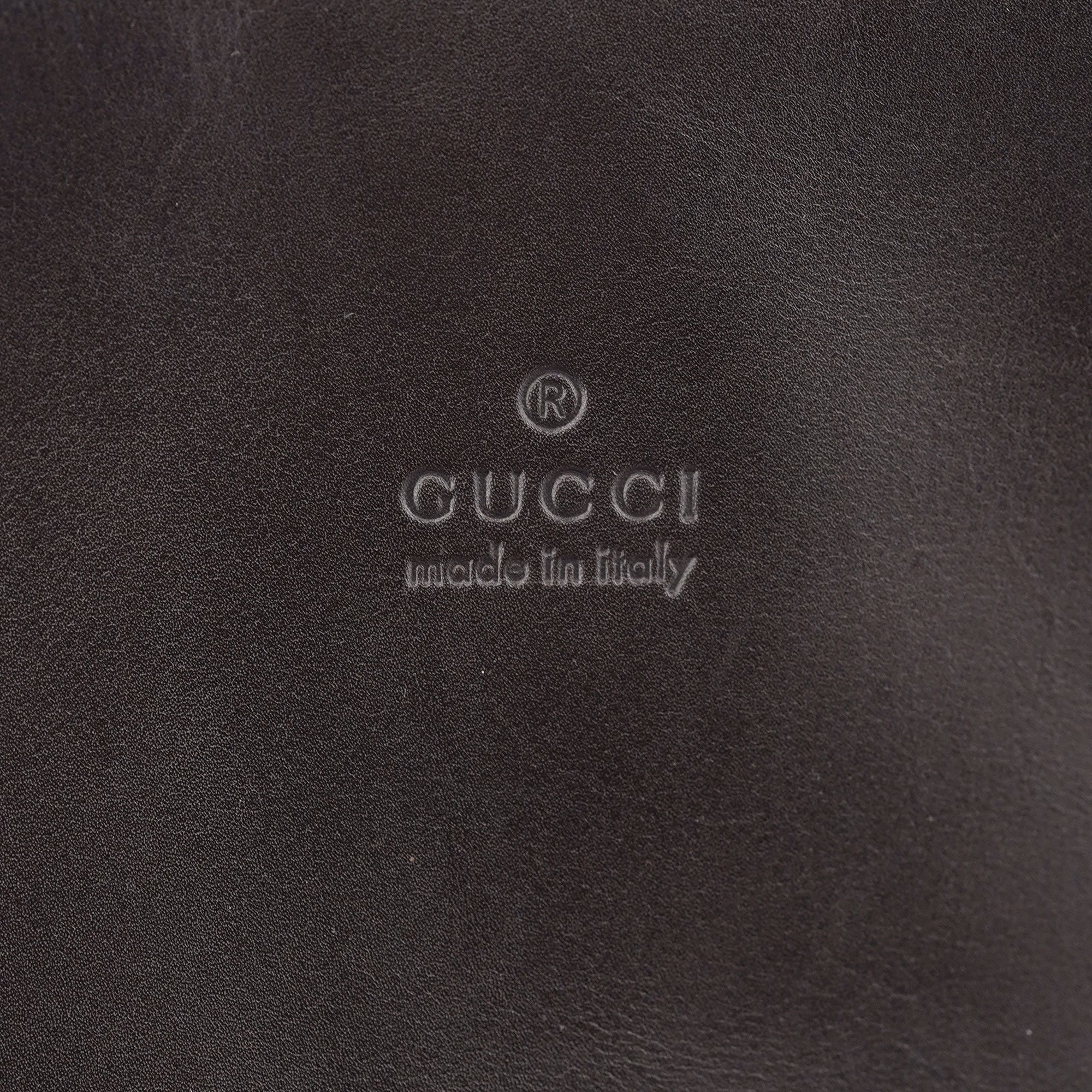 Gucci 001 3167 Brown Calfskin Hobo Shoulder Bag