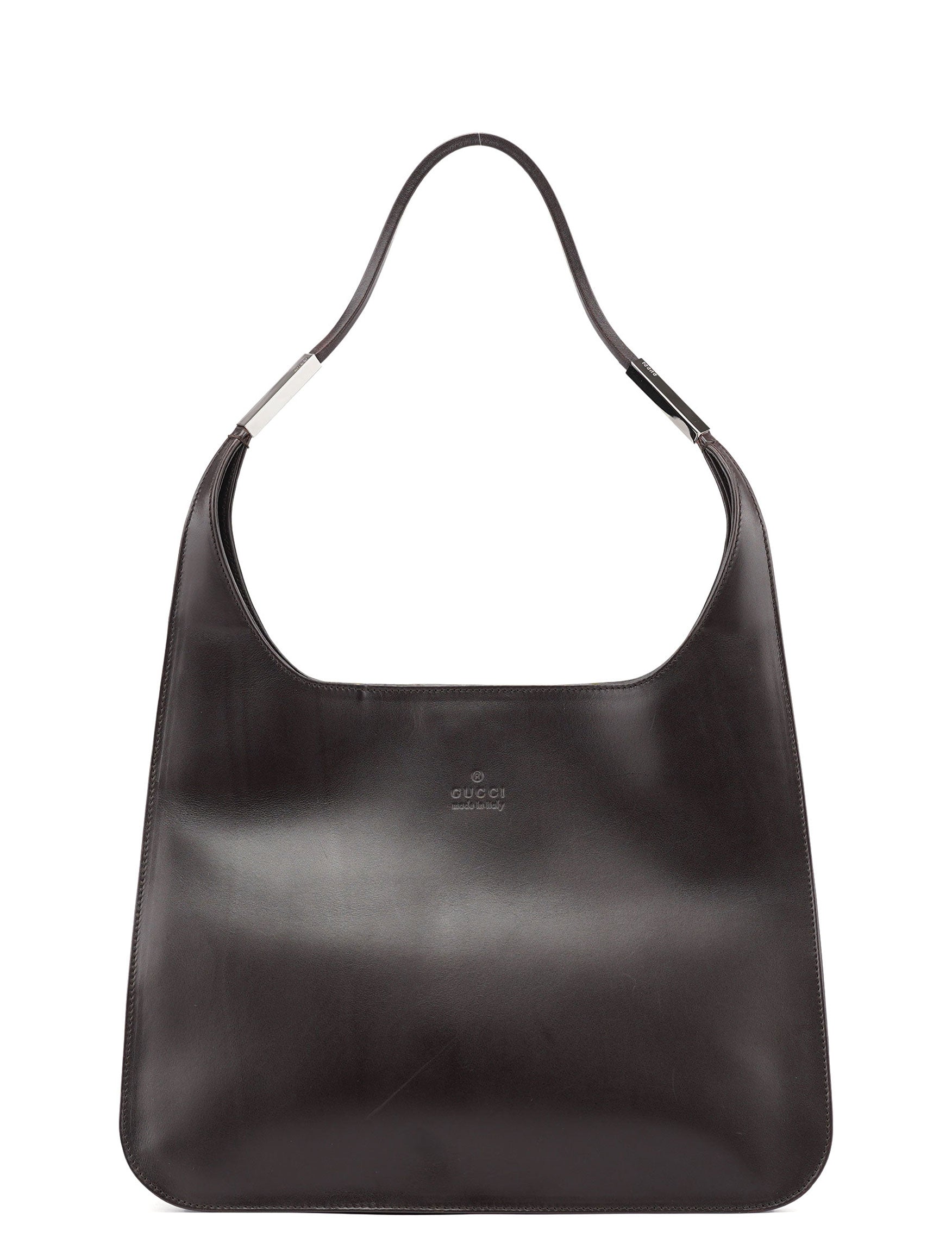 Gucci 001 3167 Brown Calfskin Hobo Shoulder Bag