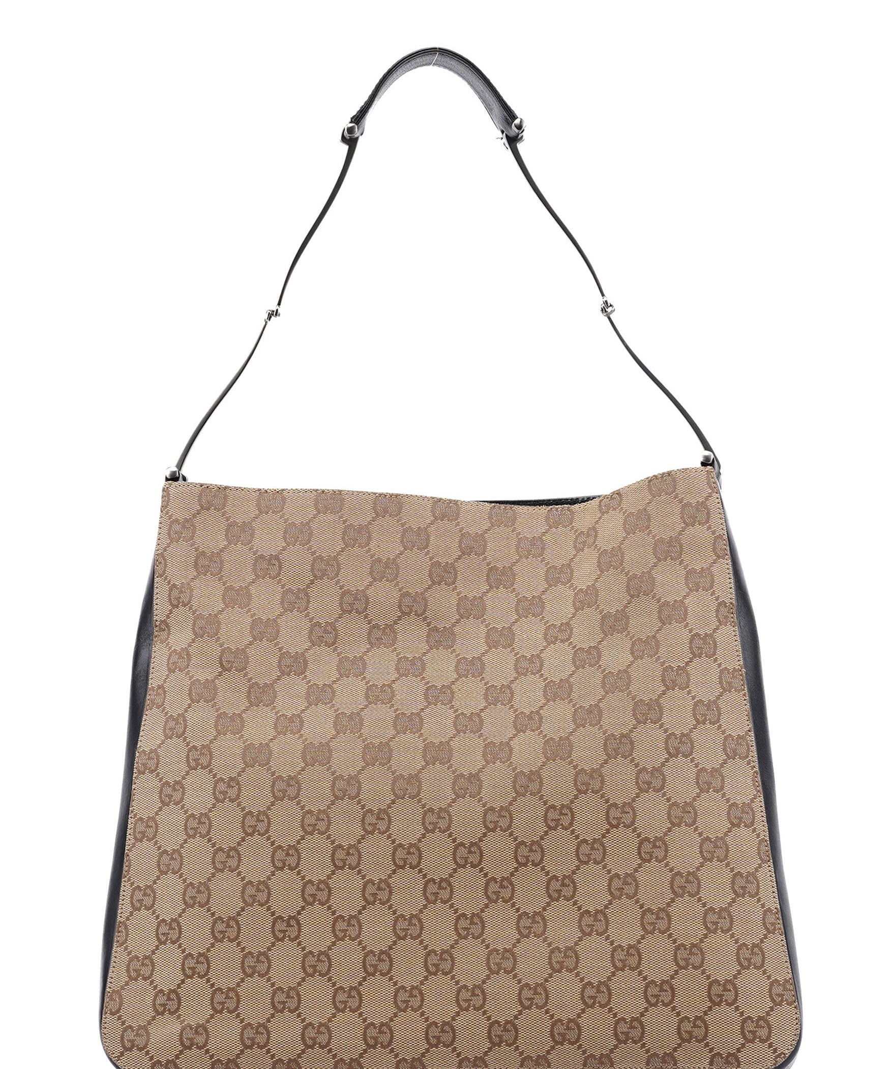 Gucci 001 3181 Beige GG Horsebit Shoulder Bag