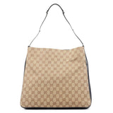 Gucci 001 3181 Beige GG Horsebit Shoulder Bag
