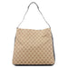 Gucci 001 3181 Beige GG Horsebit Shoulder Bag