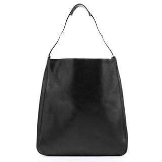 Gucci 001 3185 Black Leather Horsebit Hobo Shoulder Bag